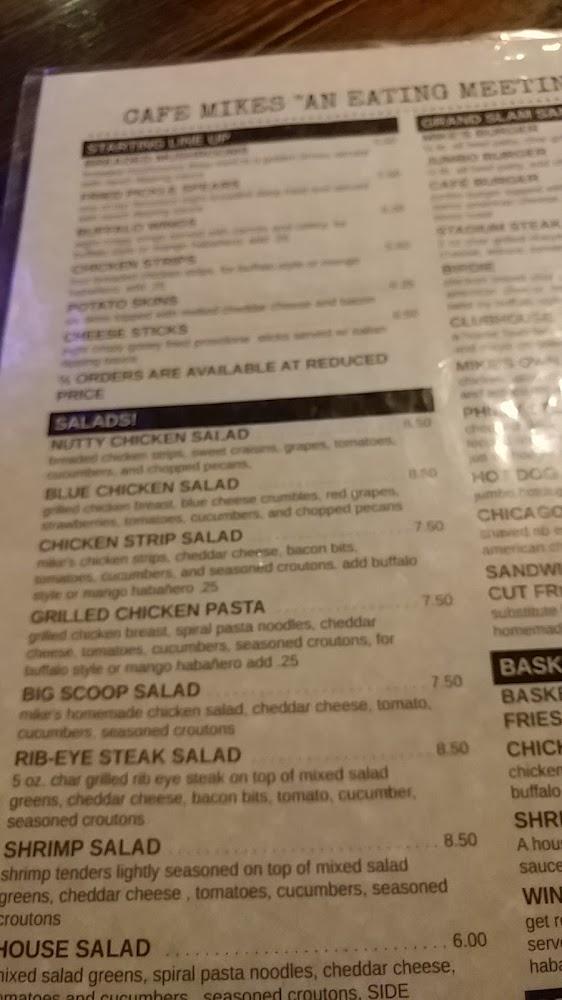 Cafe Mikes Menu image 2